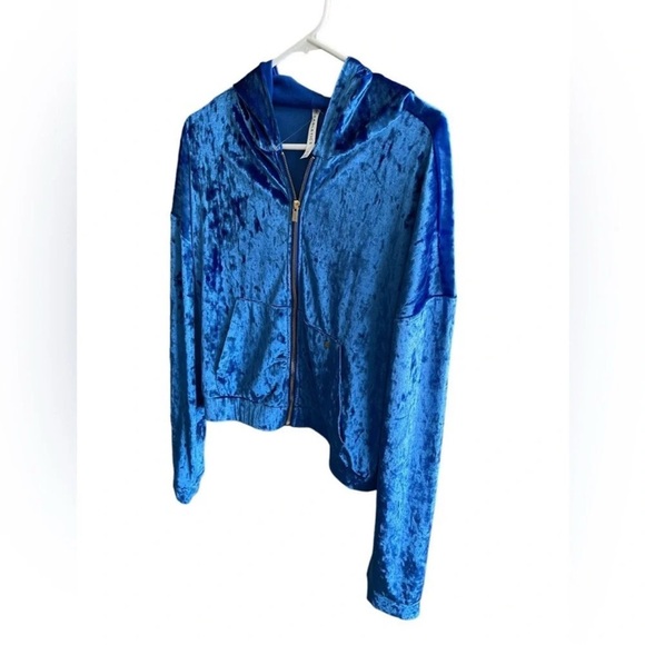 FABLETICS Crushed Velour Zip Up Hoodie Size M - Picture 7 of 13